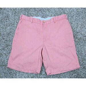 Peter Millar Shorts Mens 35 Light Red Chino Flat Front Pima Cotton 9” Inseam